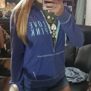 Victoria's Secret PINK Jacket Blue zip up